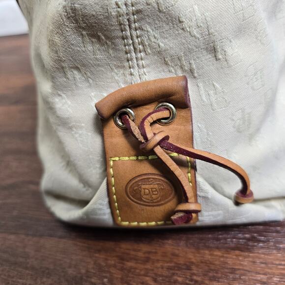 Dooney & Bourke Vintage Signature Monogram Canvas & Leather Shoulder Bag - Picture 5 of 12